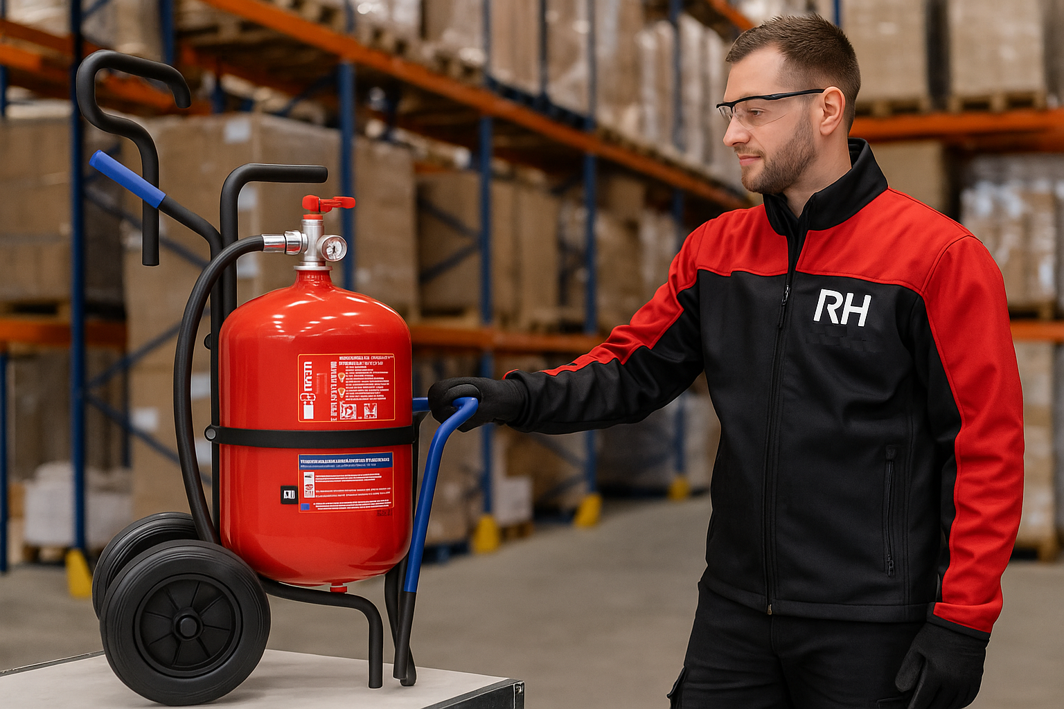 Bezorgen en installeren van bluswagens door RH Brandbeveiliging