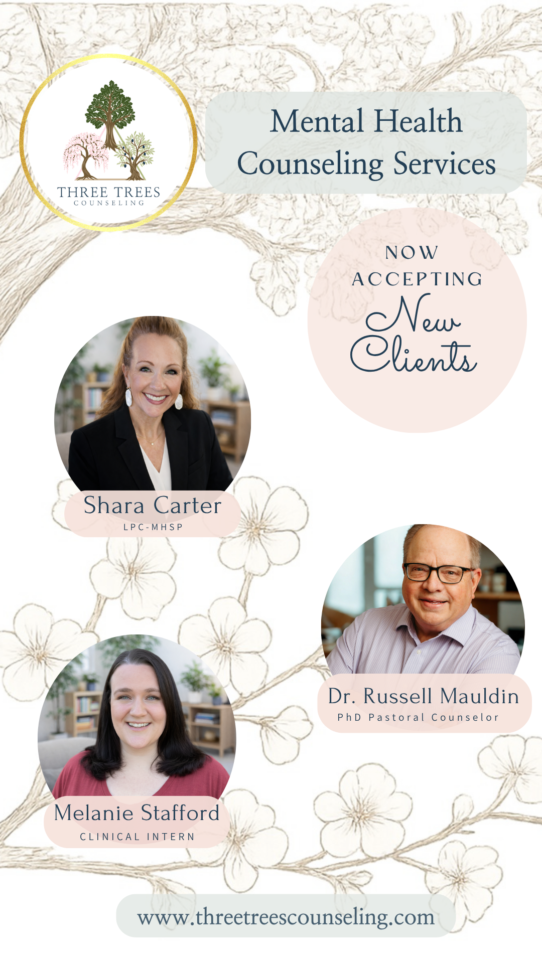 A group of people standing next to each other on a table.