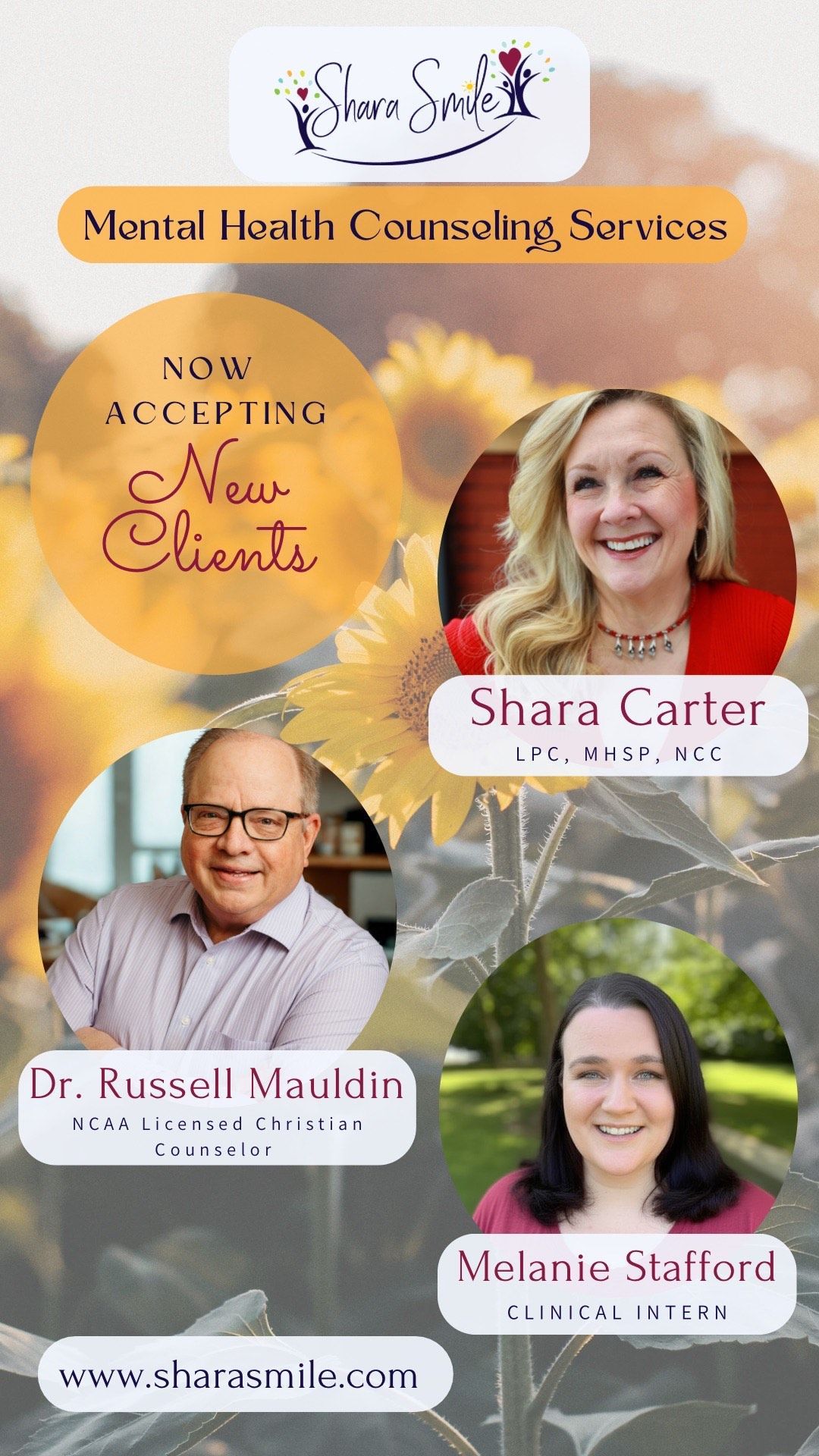 A group of people standing next to each other on a table.