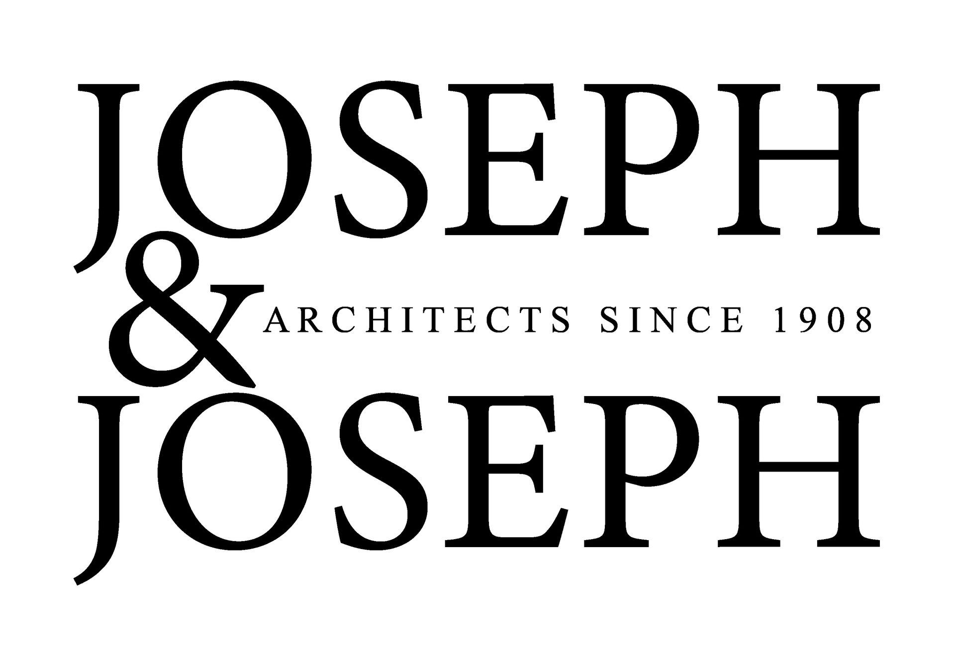 The logo for joseph & joseph architects since 1908