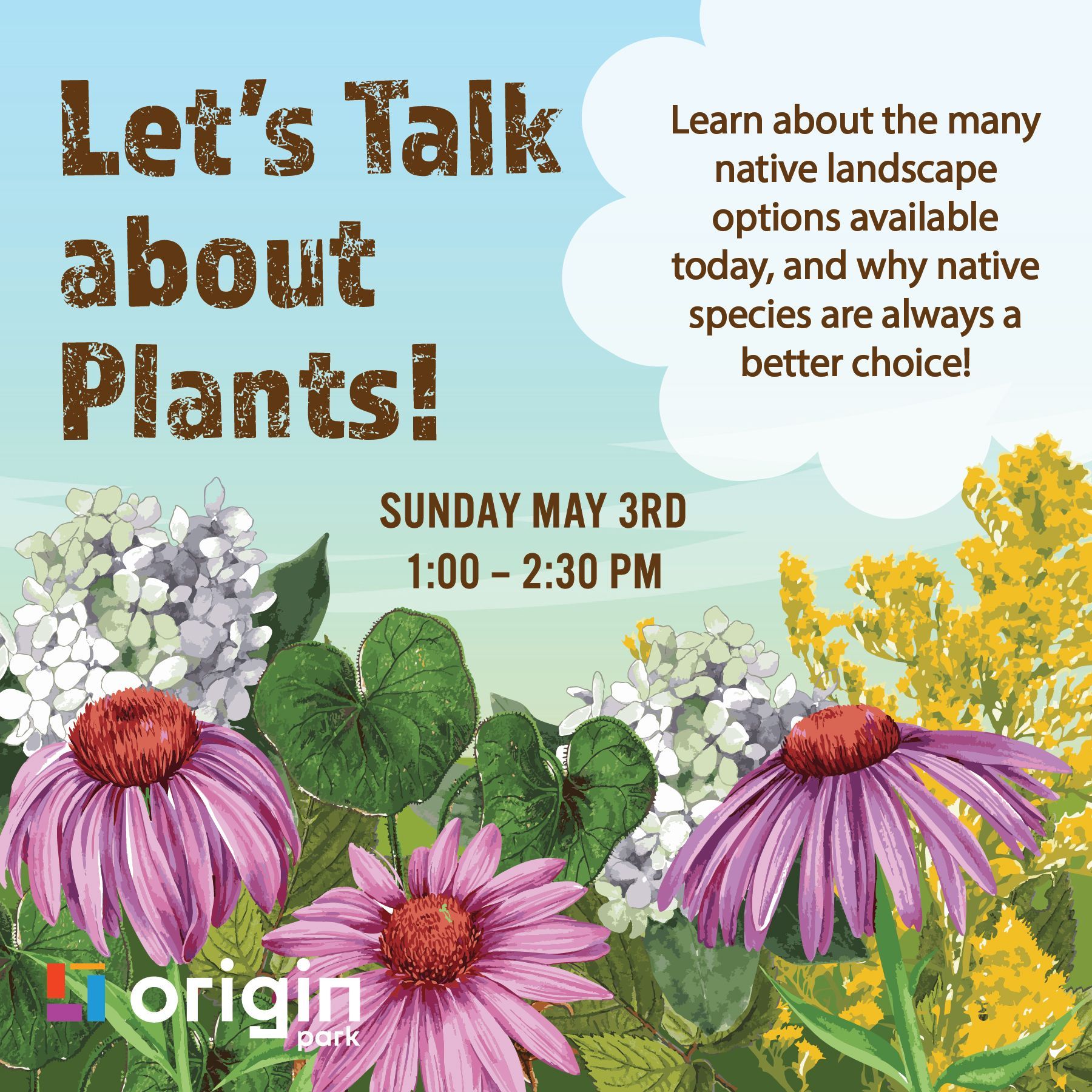 Group of people looking up at a tree in a green forest.