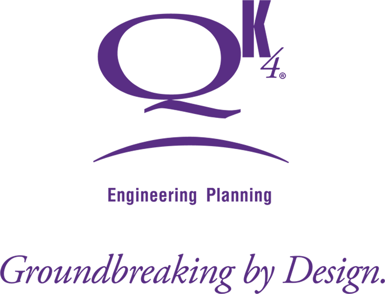 A purple logo for engineering planning groundbreaking by design