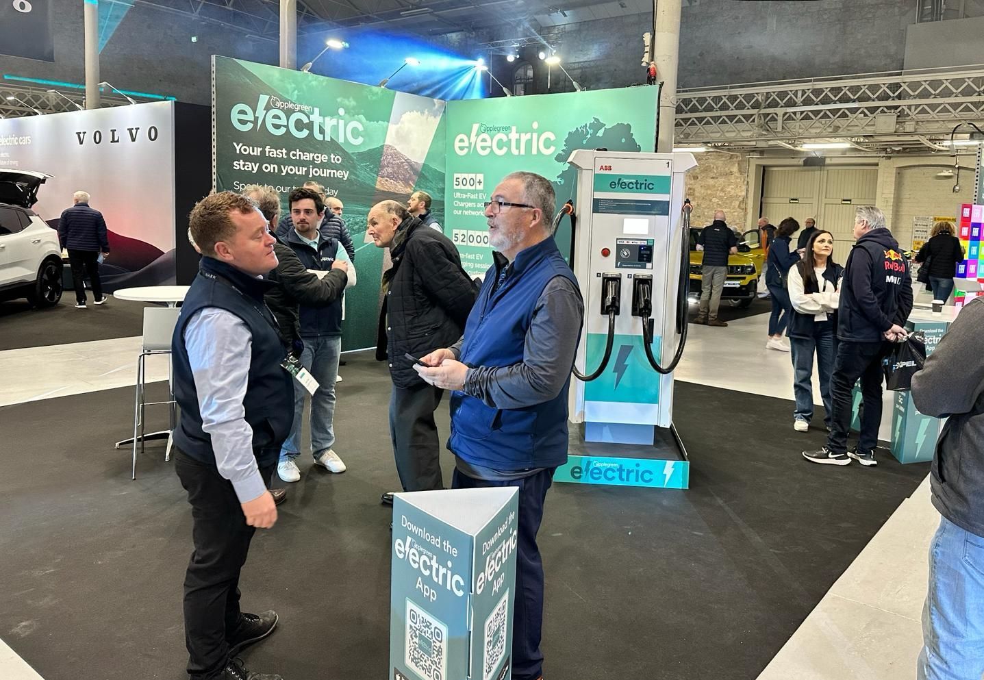 Applegreen Electric stand at Nevo car show