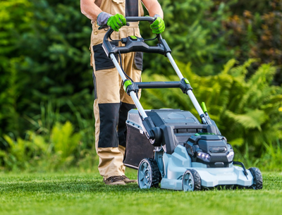 Silent lawn online mower