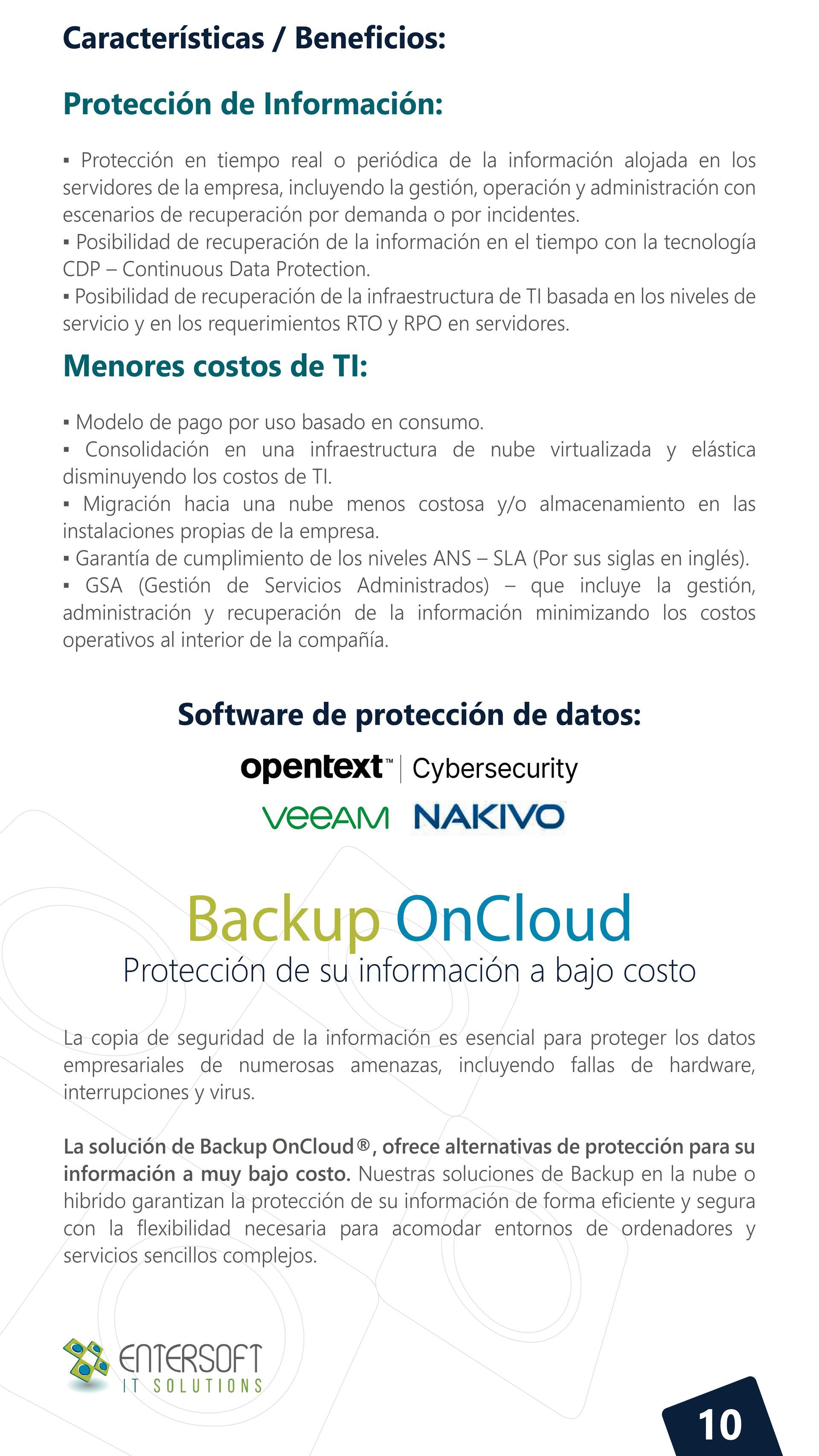 continuidad del servicio TI” / “ITSCM