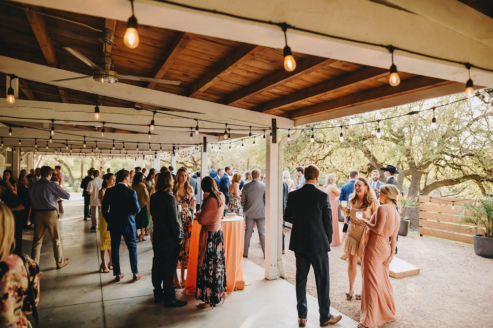 wedding reception in the Texas Hill Country