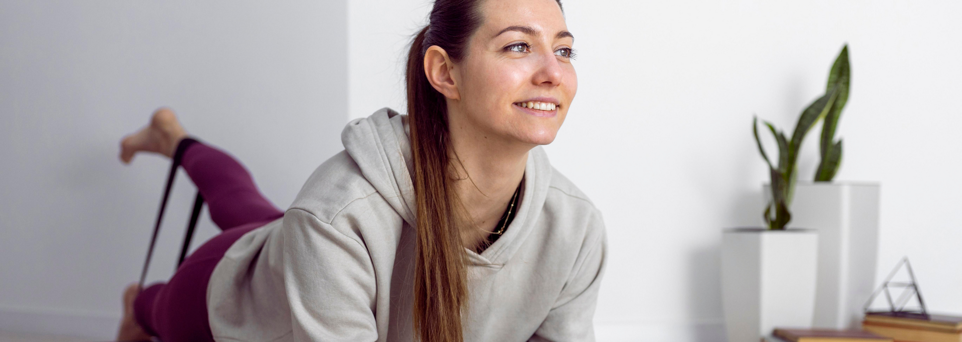 Picture of a person doing gentle exercise.