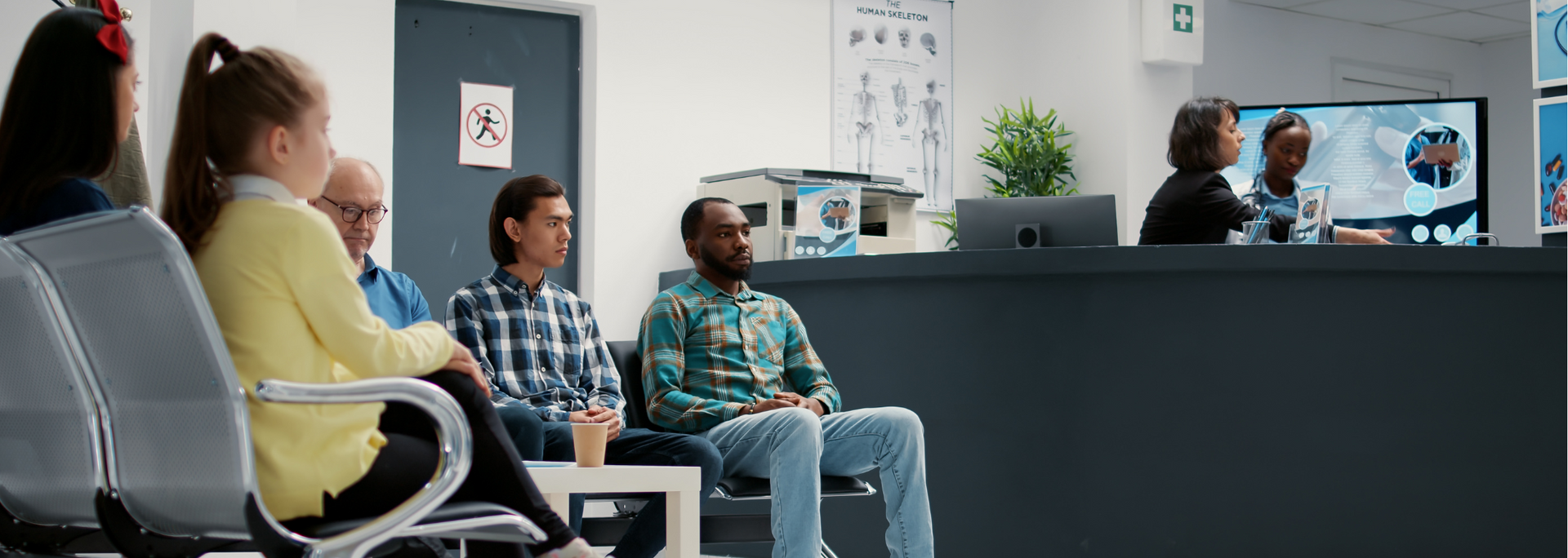 Picture of hospital waiting room.