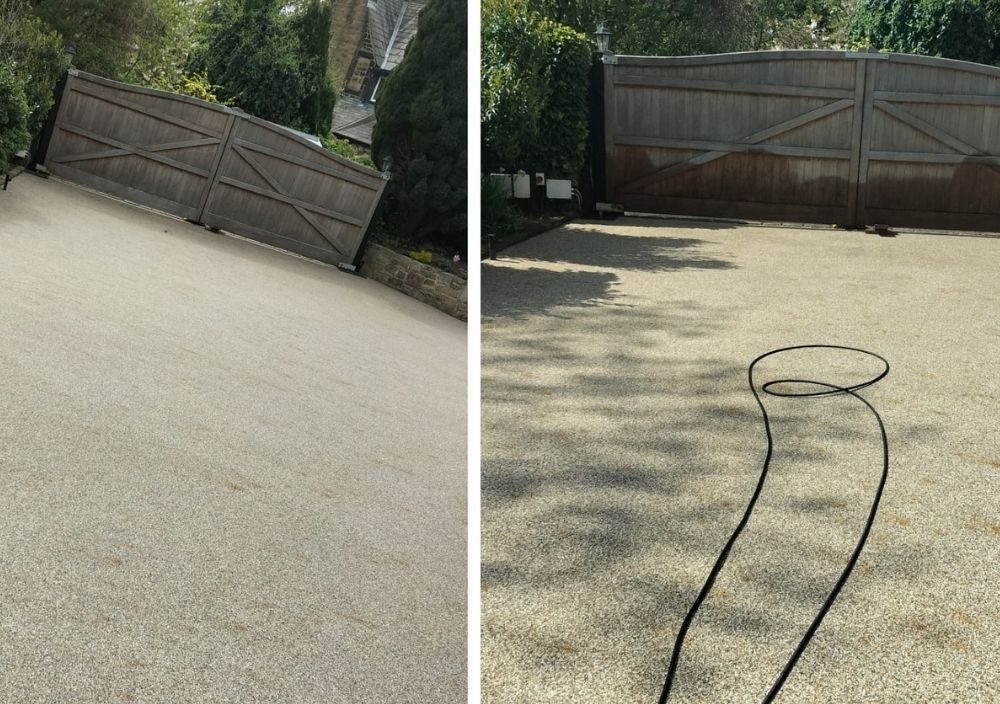 Driveways Sheffield cleaning a concrete driveway in Sheffield