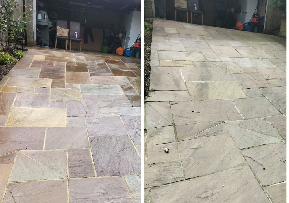Driveways Sheffield driveway cleaning indian stone paving in Sheffield