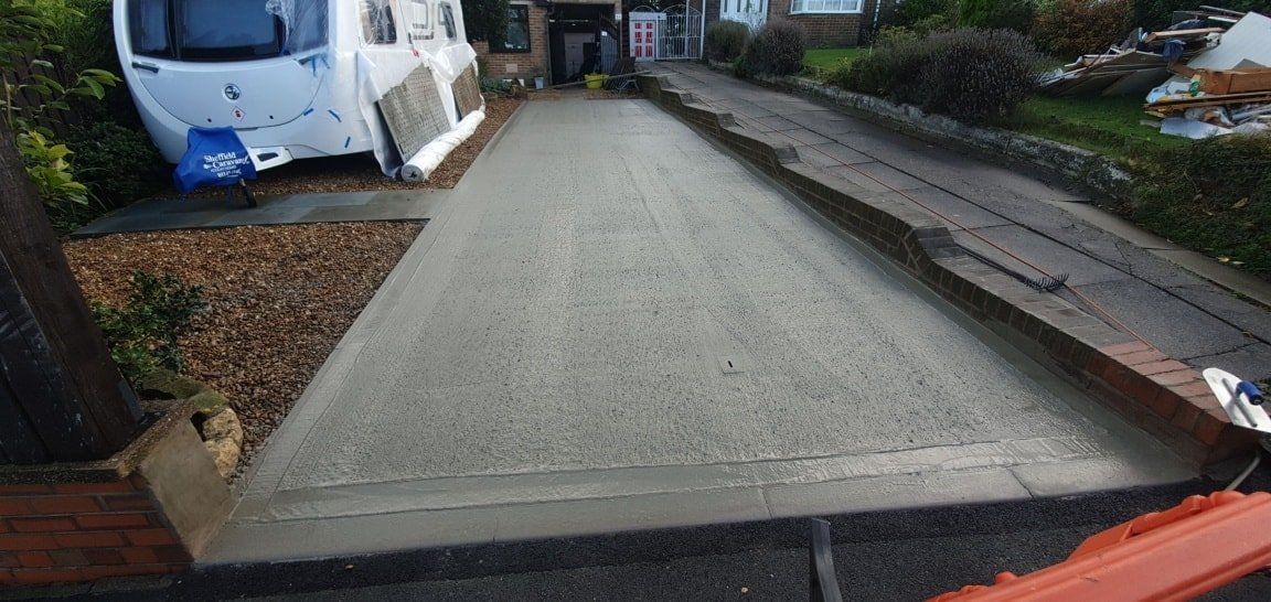 Driveways Sheffield concrete driveway in Attercliffe, Sheffield