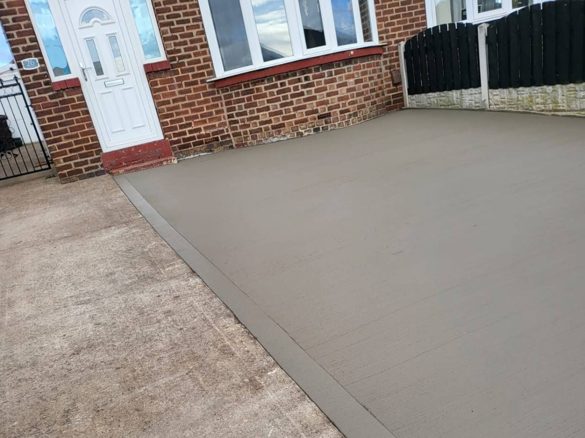 Driveways Sheffield completed concrete driveway