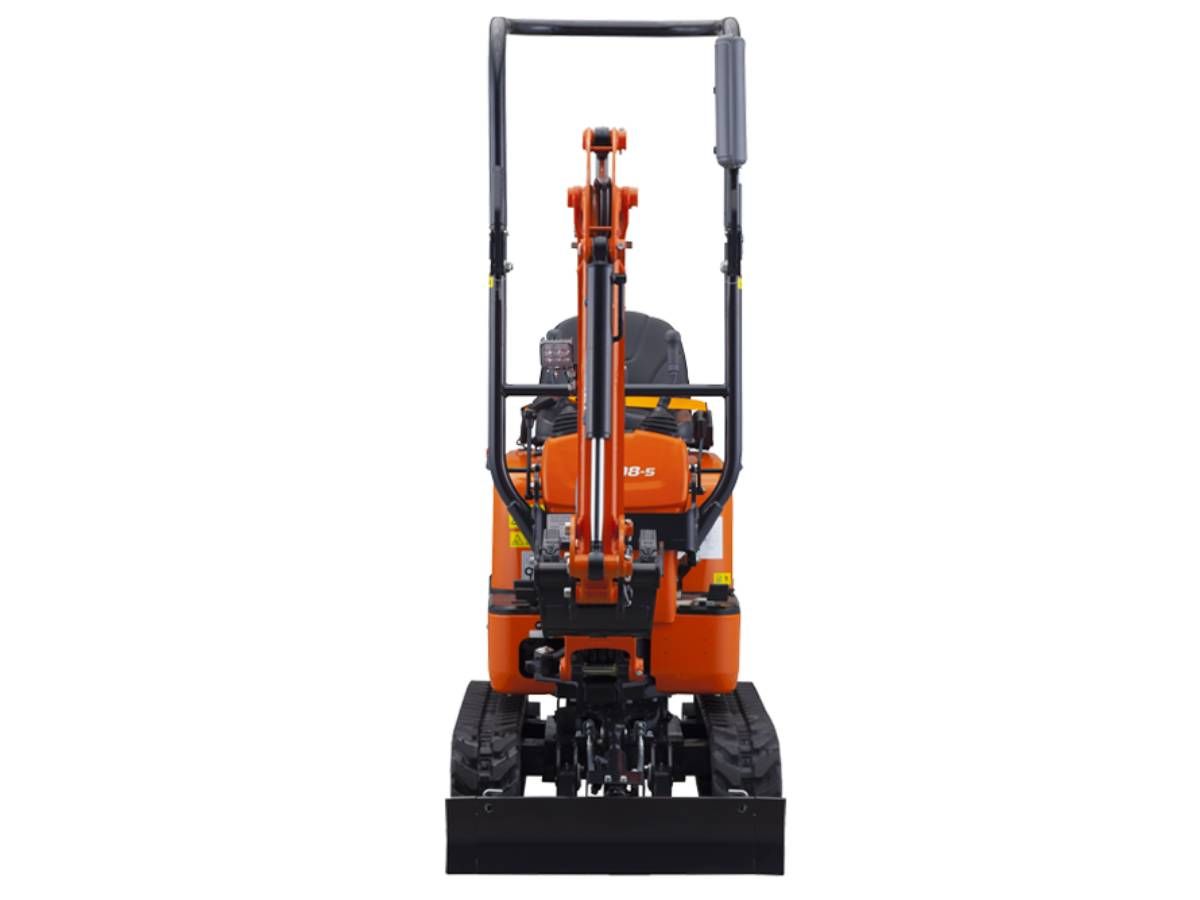 Driveways Sheffield micro digger for hire front on view