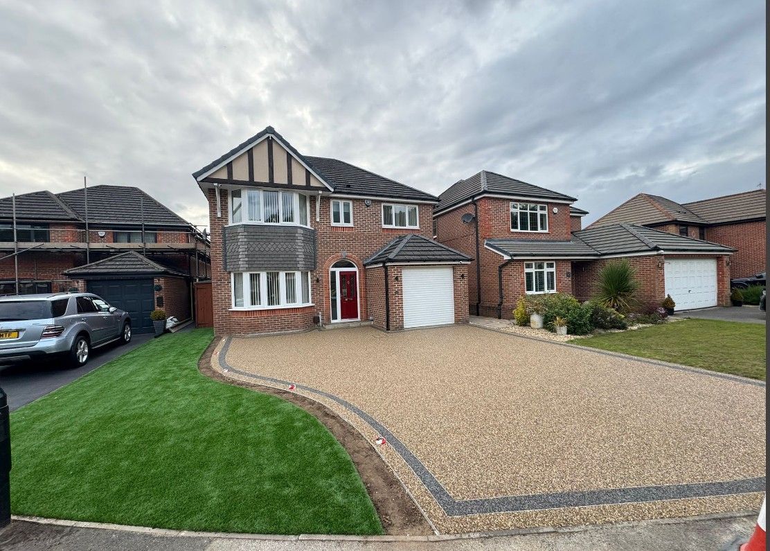 completed resin bound driveway in Oughtibridge, Sheffield