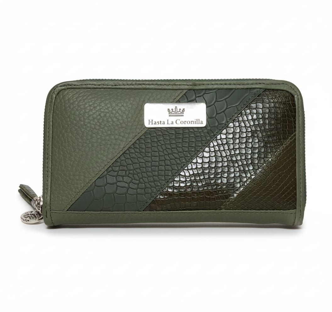 Billetera Tokio verde y Tiza