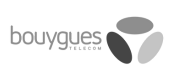 Un logo noir et blanc pour bouygues telecom