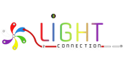 Un logo coloré pour une entreprise appelée light connection.