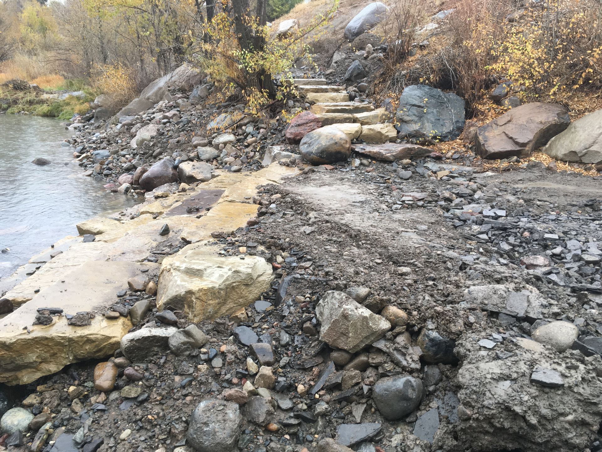 Sunnyside Gravel and Excavation, contractors in Durango CO La Plata county river work, retaining walls, road building