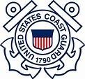 The logo for the united states coast guard with an anchor and shield.