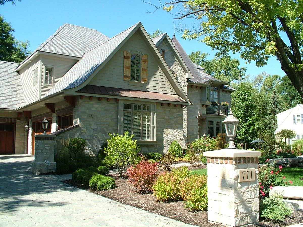 A large house with the number 71 on the front of it