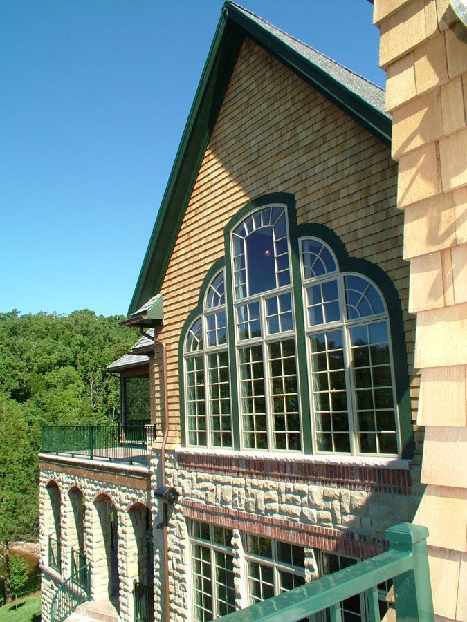 A large brick building with a lot of windows