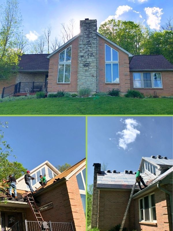 Local roof installation project featured in Eli’s Roofing company info