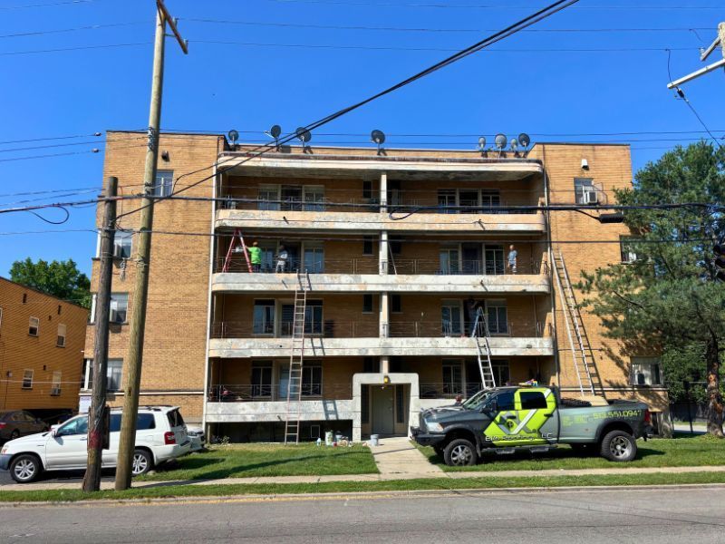 Commercial roof and siding installation by Eli’s Roofing in Cincinnati/NKY
