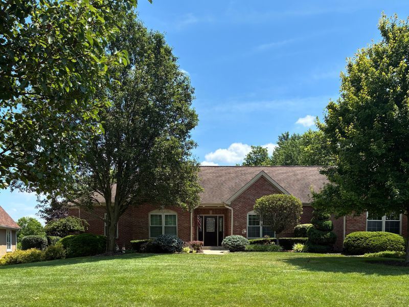 Roof installation completed by a professional roofing contractor.