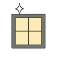 Window replacement and installation service icon
