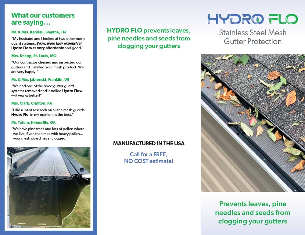 Hydro Flo — New Bern, NC — Carolina Seamless Gutter Co.