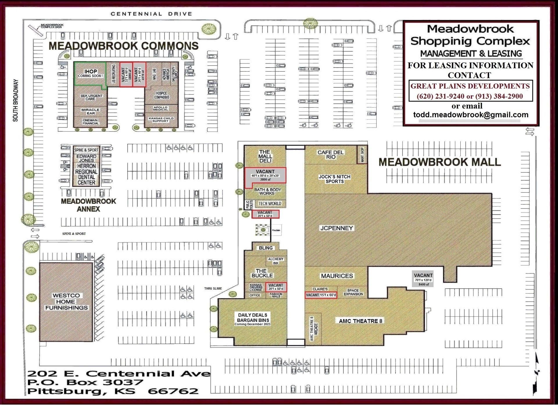 Meadowbrook Complex Pittsburg, KS 6202319240