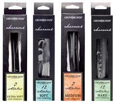 Kimberly Non-Toxic Compressed Graphite Stick, Assorted Tip, Black - 4 pack