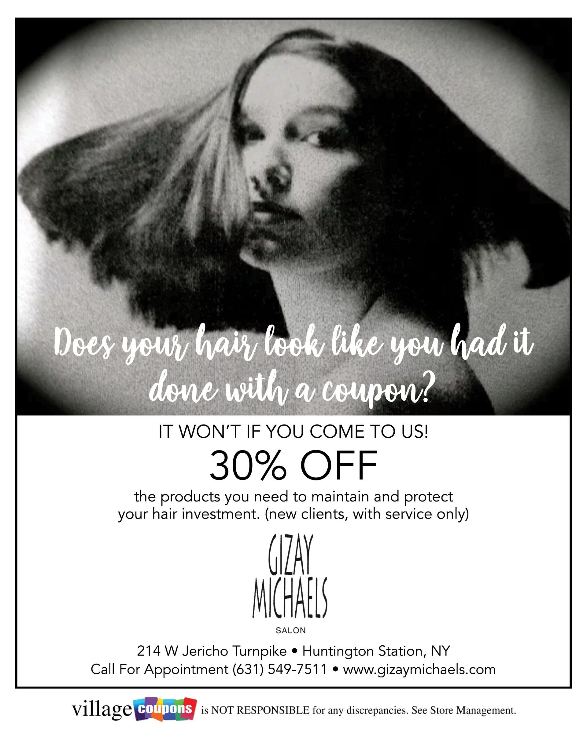 Does your hair look like you had it done with a coupon ?