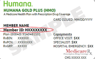Humana gold plus HMO Card