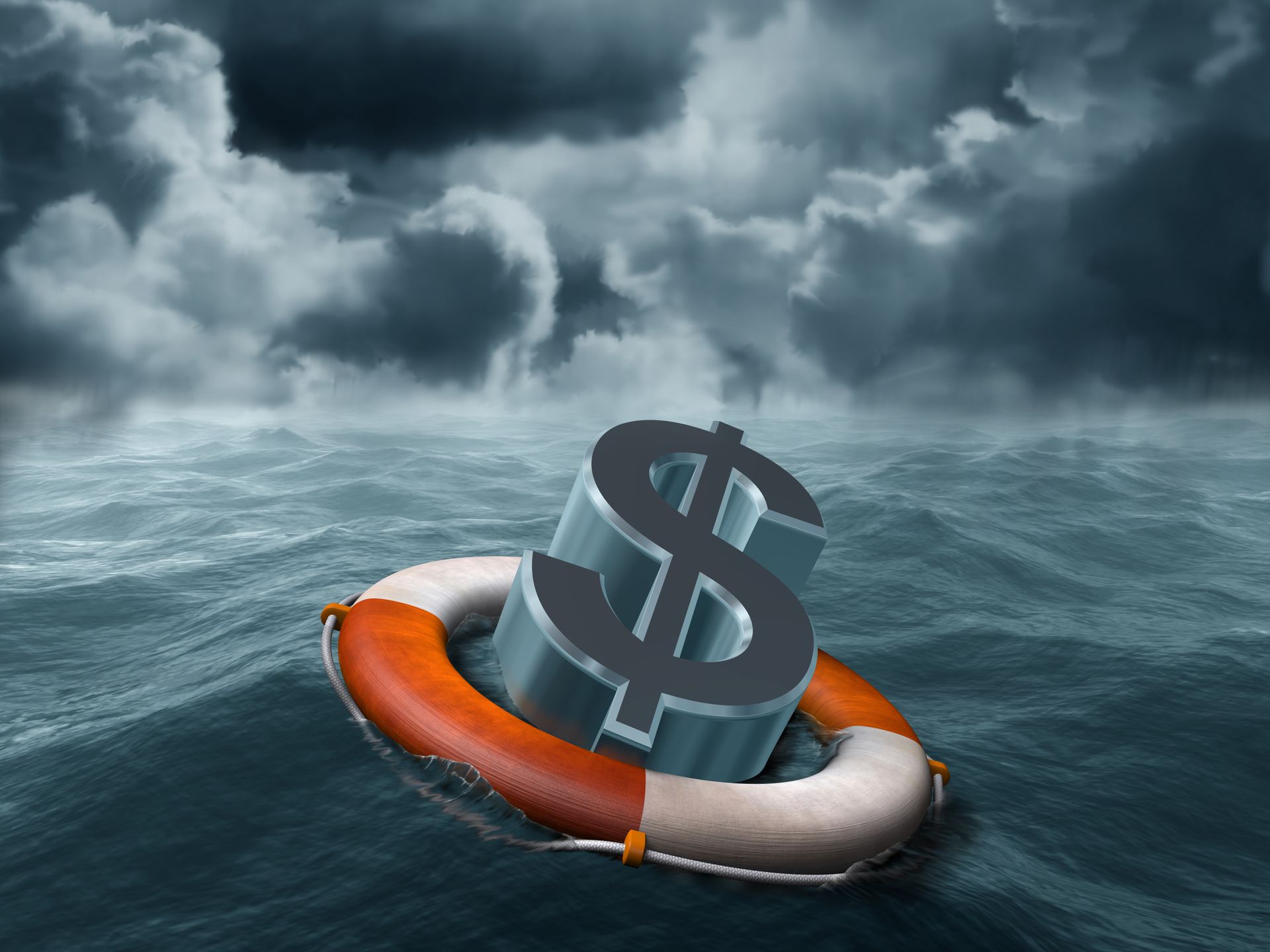 dollar-sign-floats-in-stormy-sea