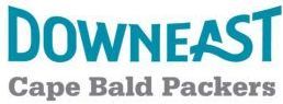 Logo for Downeast Cape Bald Packers in teal and grey.