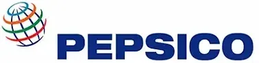 PepsiCo logo with a globe graphic and dark blue text.