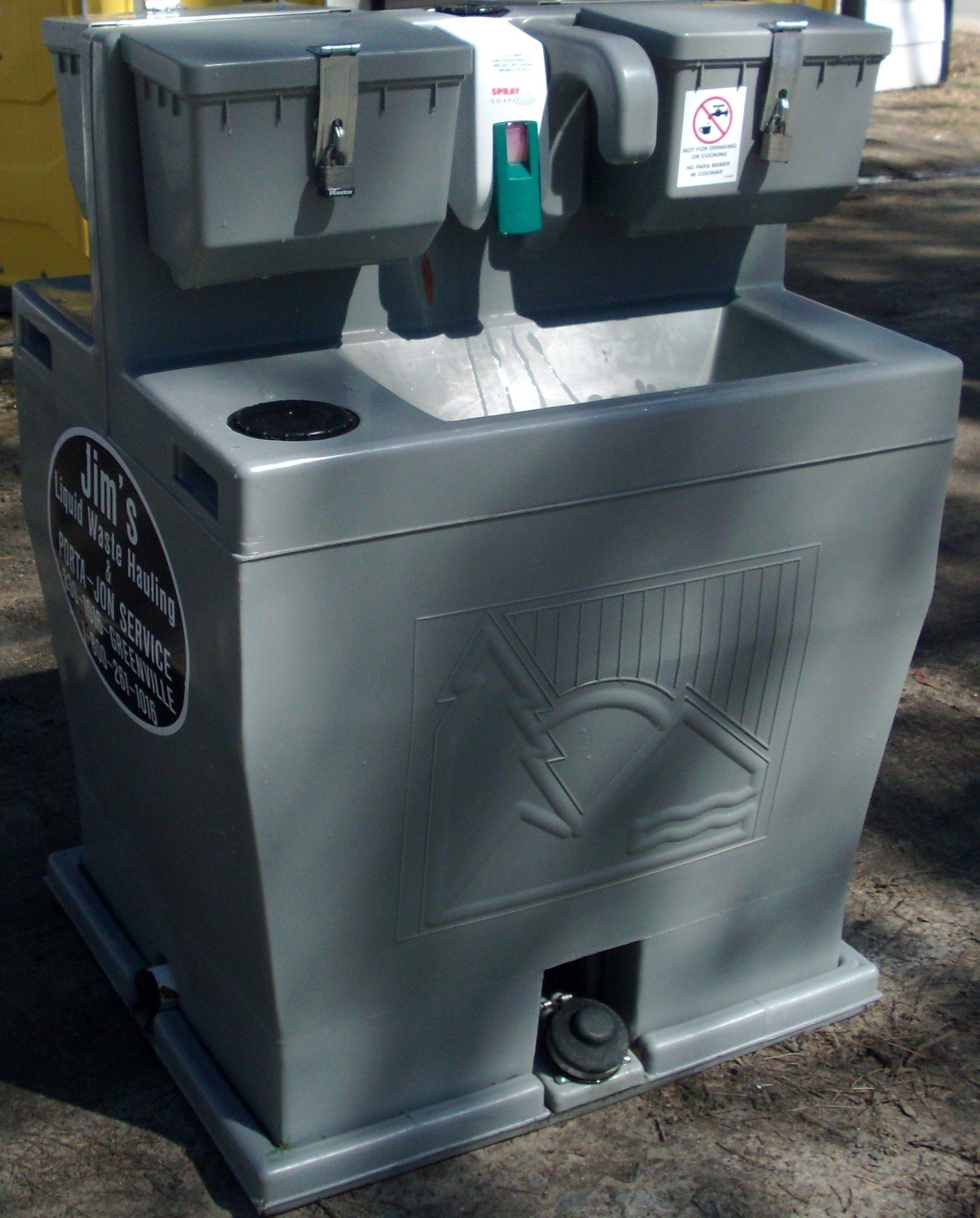 A gray container with a sticker on it that says ' a ' on it