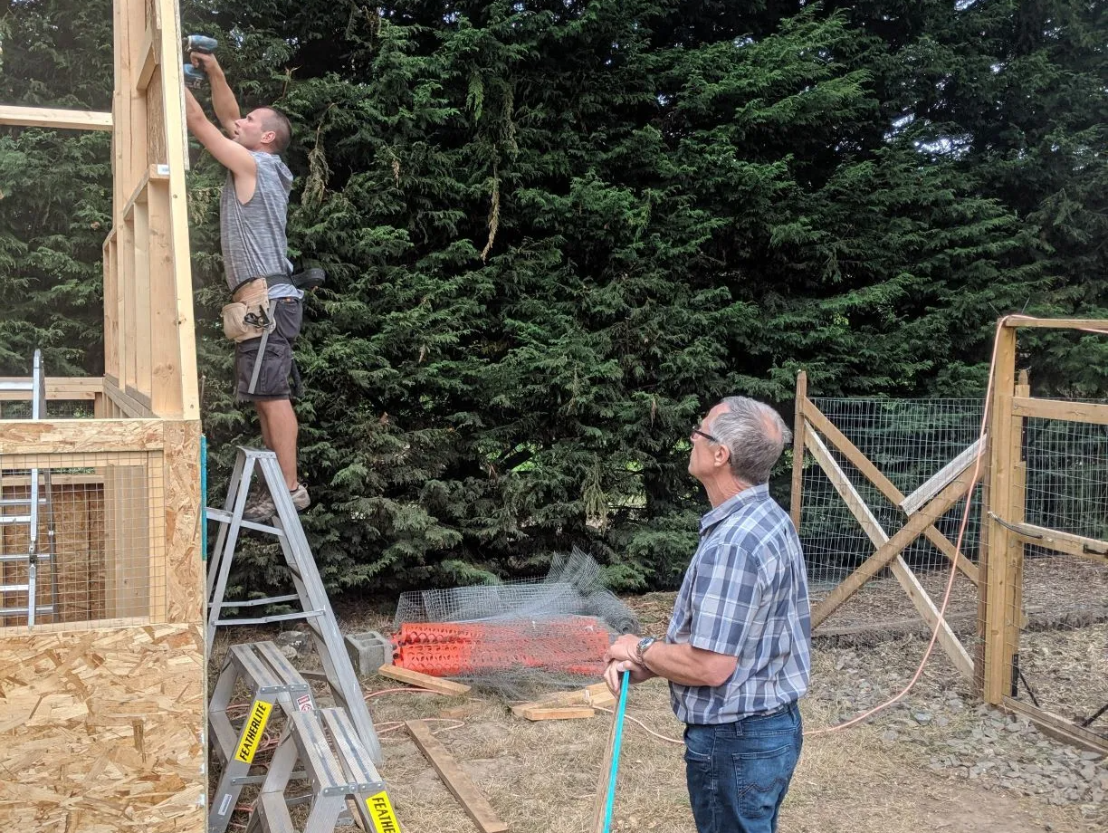 Framing a custom shed