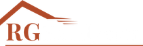 RG logo with a brown roofline and stylized lines above the letters