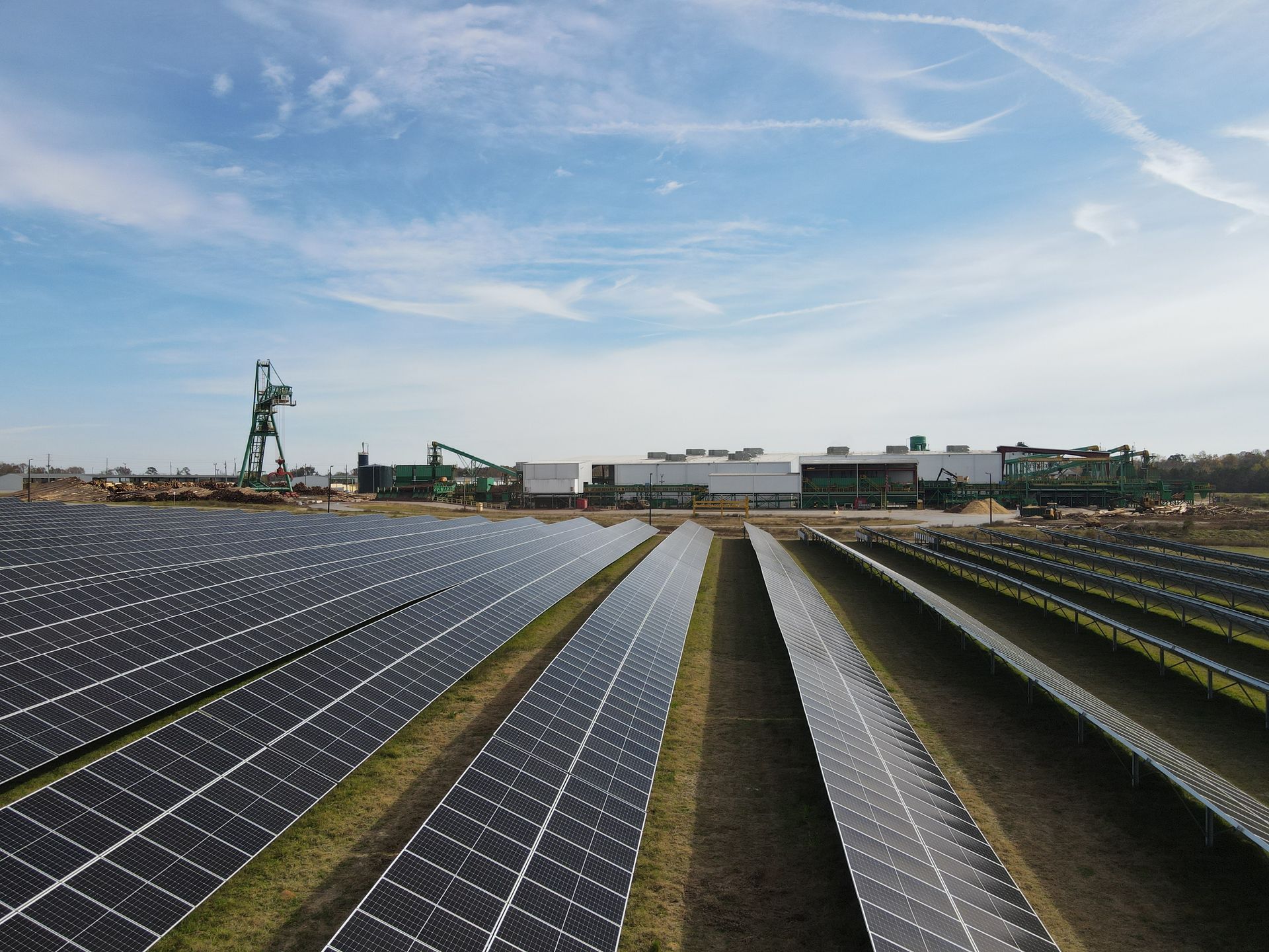 Solar Panel being installed by Dixie Construction Team Member