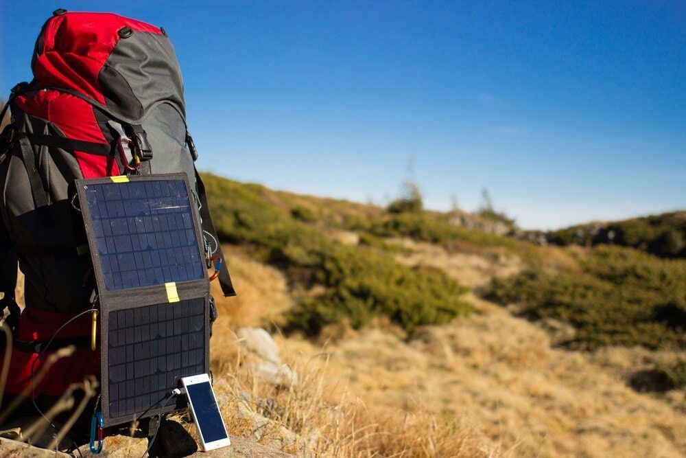 A Backpack With A Solar Panel Attached — Evolution Solar Kingaroy in Kingaroy, QLD