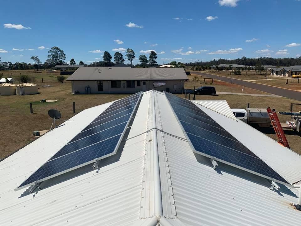 A Roof With A Lot Of Solar Panels — Evolution Solar Kingaroy in Kingaroy, QLD