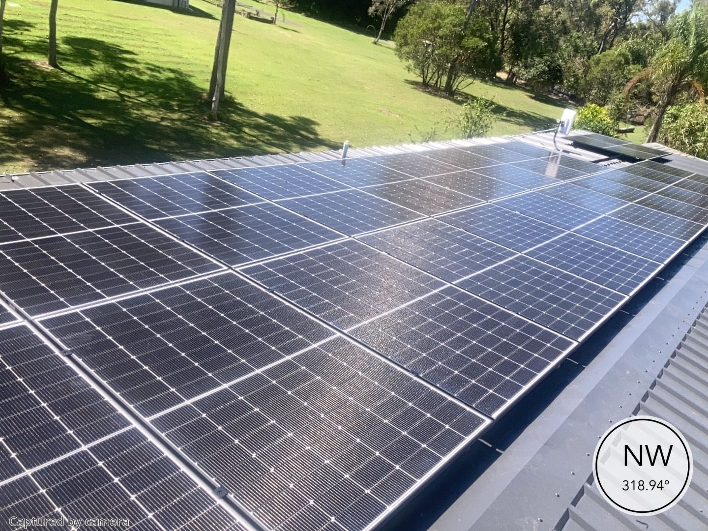 An Aerial View Of A Camper Trailer With Solar Panels On The Roof — Evolution Solar Kingaroy in Kingaroy, QLD