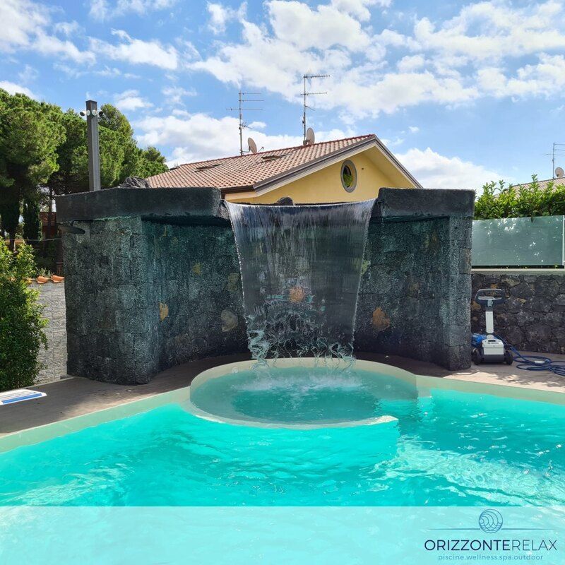 realizzazione di piscine in Sicilia in casa privata