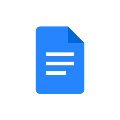 A blue sheet of paper with three white lines on it.