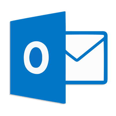 A blue envelope with the letter o on it