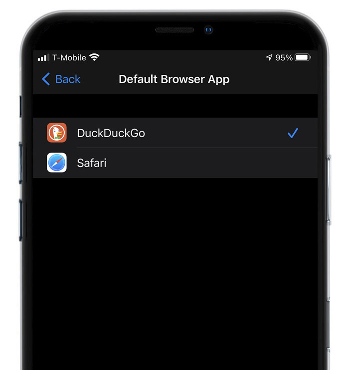 A screenshot of the default browser app on an iphone.