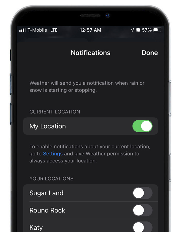 A screenshot of the notifications page on a cell phone.