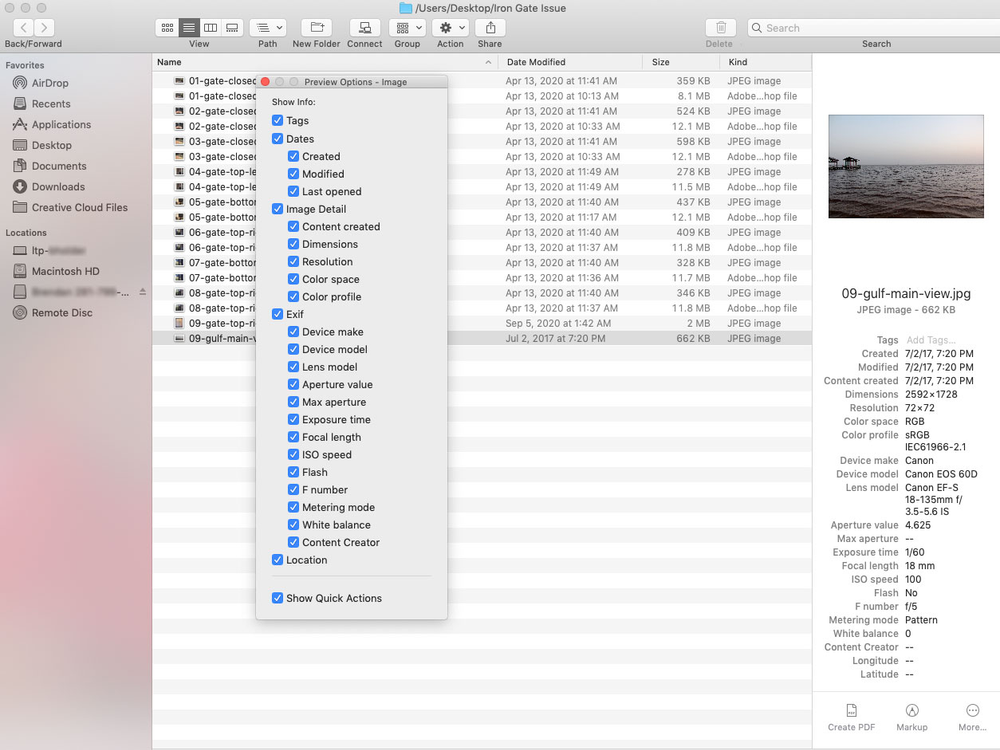 A screenshot of a computer screen showing a list of files